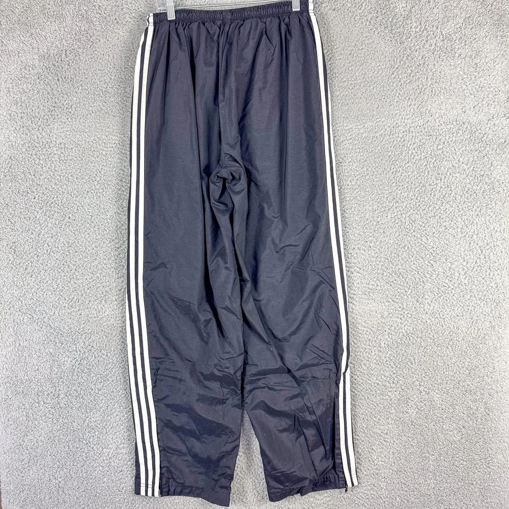 Vintage Adidas Track Pants‎ Mens Large 3-Stripes Windbreaker Lined Nylon 00s Y2K